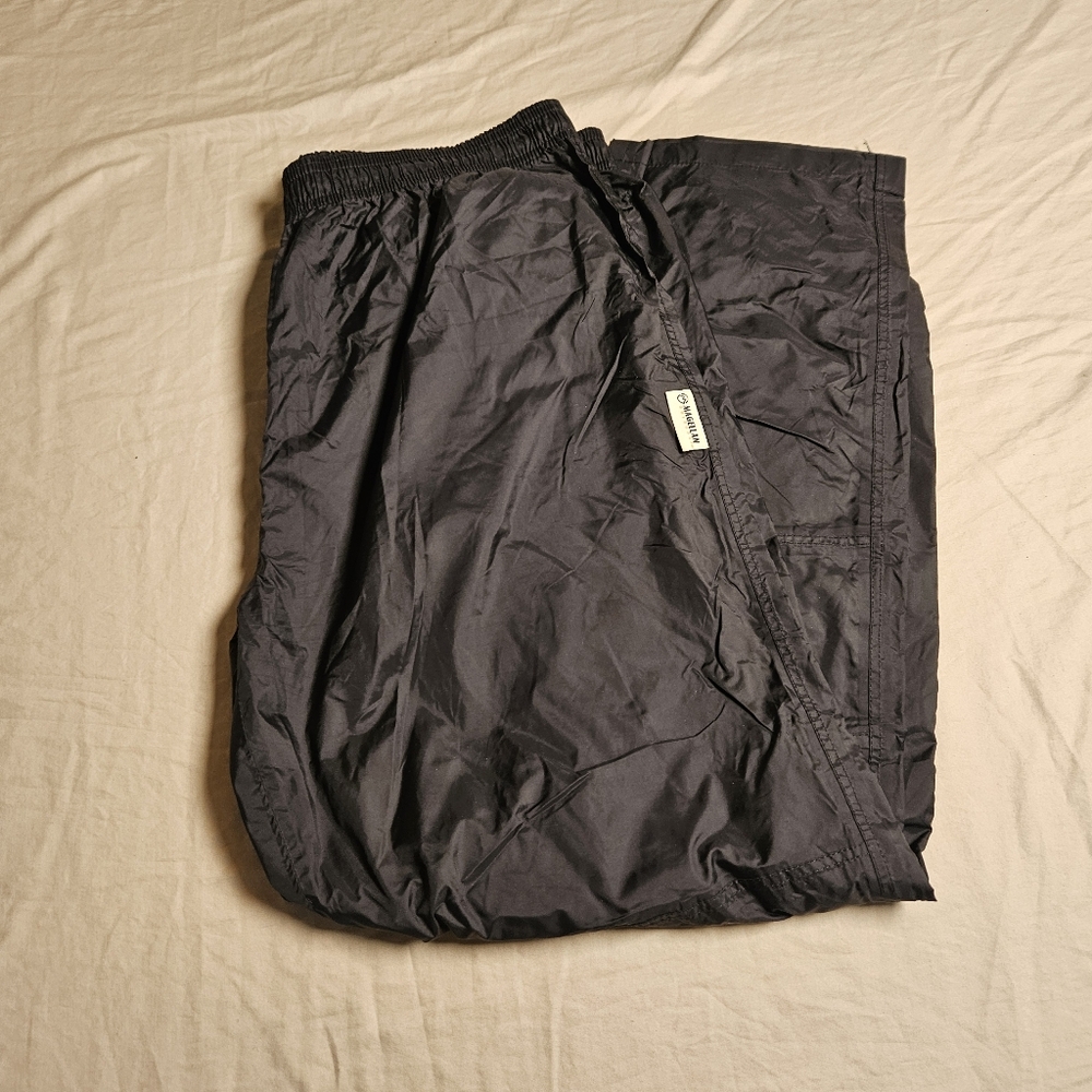 Magellan Outdoors Men's Packable Rain Pants Waterproof Hiking Fishing Black‎ XL